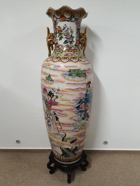 Riesige Vase, (160cm) Porzellan  - China -  20. Jahrhundert