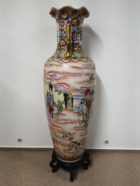 Riesige Vase, (160cm) Porzellan  - China -  20. Jahrhundert
