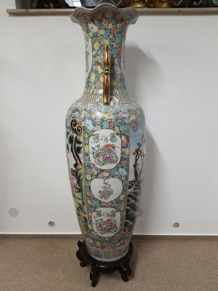 Riesige Vase, (174cm) Porzellan  - China -  20. Jahrhundert