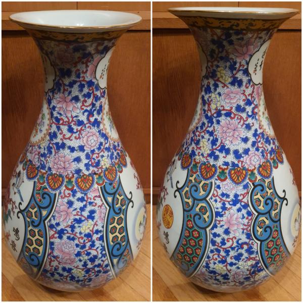 2 Vasen, (58cm) Porzellan  - China -  20. Jahrhundert