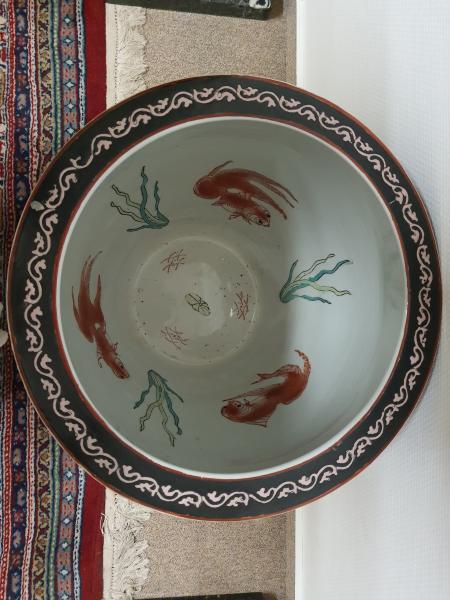 Fishbowl, (51cm) Porzellan  - China - 2. Hälfte 20. Jahrhundert