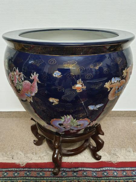 Fishbowl, (59cm) Porzellan  - China - 2. Hälfte 20. Jahrhundert