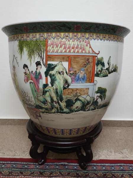 Fishbowl, (64,5cm) Porzellan  - China - 2. Hälfte 20. Jahrhundert