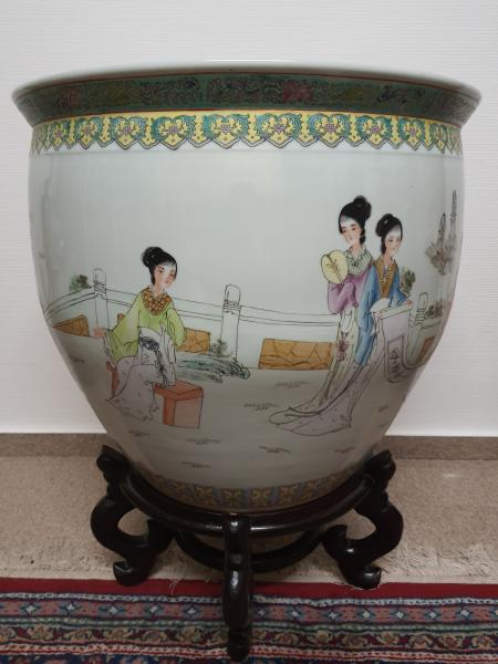 Fishbowl, Porzellan  - China - 2. Hälfte 20. Jahrhundert