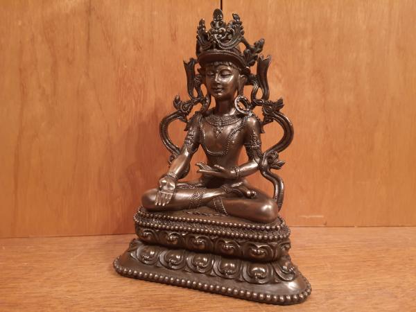 Bronze-Figur, Weiße Tara  - Asien - 21. Jahrhundert