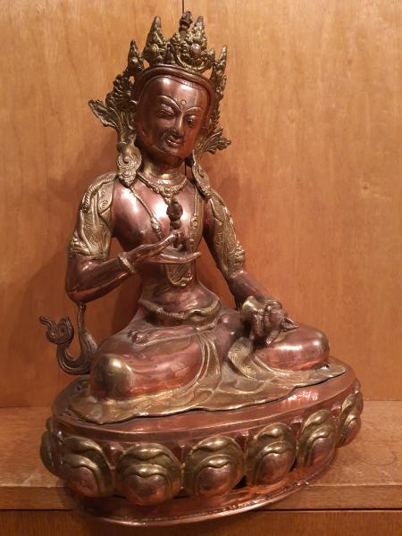 Bronze-Figur, Vajrasattva  - Nepal - Mitte 20. Jahrhundert