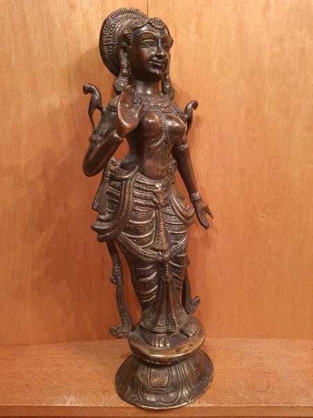 Bronze-Figur, Parvati  - Indien - 1. Hälfte 20. Jahrhundert
