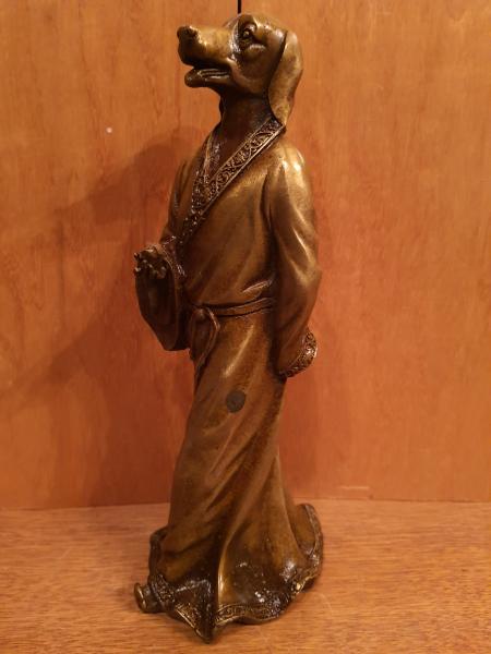Bronze-Figur, chinesisches Tierkreiszeichen Hund - China - 20. Jahrhundert