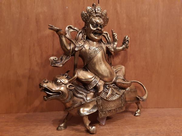 Messing-Figur, Mahakala  - Nepal - 20. Jahrhundert