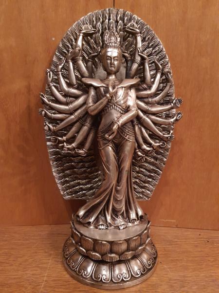 Bronze-Figur, Avalokiteshvara  - Nepal - 1. Hälfte 20. Jahrhundert