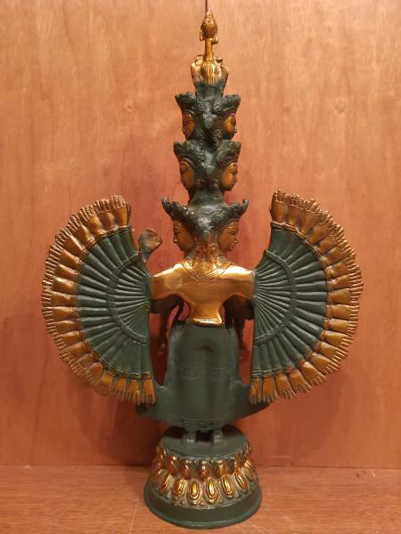 Bronze-Figur, Avalokiteshvara  - Tibet -  20. Jahrhundert