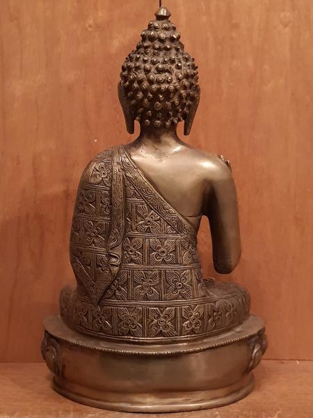 Buddha-Figur, Bronze  - Nepal - Mitte 20. Jahrhundert