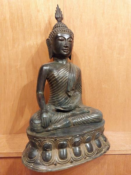 Buddha-Bronze, (59cm) Phra Kring Yod Thong  - Thailand - Ende 20. Jahrhundert