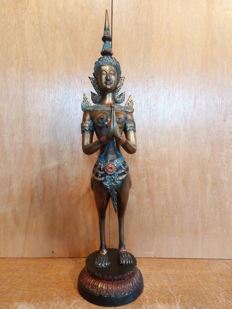 Bronze-Figur, Kinnari  - Thailand - 20. Jahrhundert