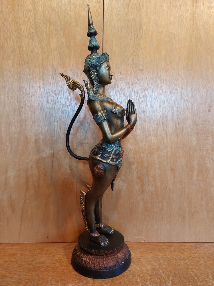 Bronze-Figur, Kinnari  - Thailand - 20. Jahrhundert