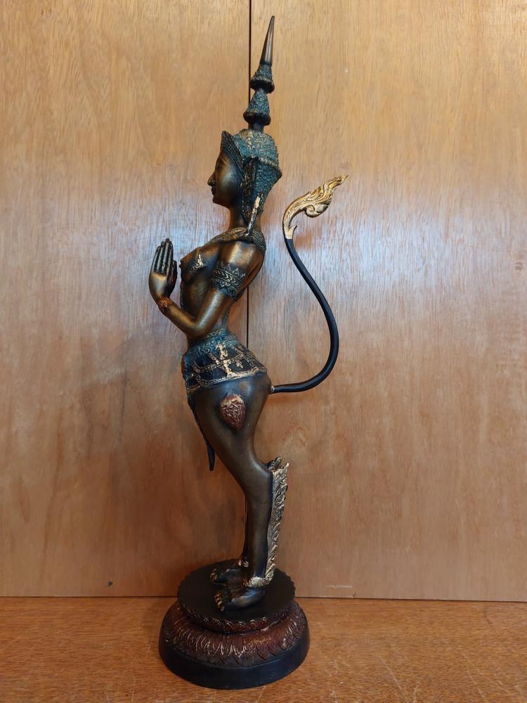 Bronze-Figur, Kinnari  - Thailand - 20. Jahrhundert