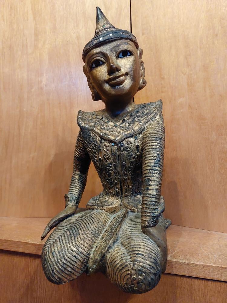 Holz-Figur, Teppanom  - Thailand - 20. Jahrhundert