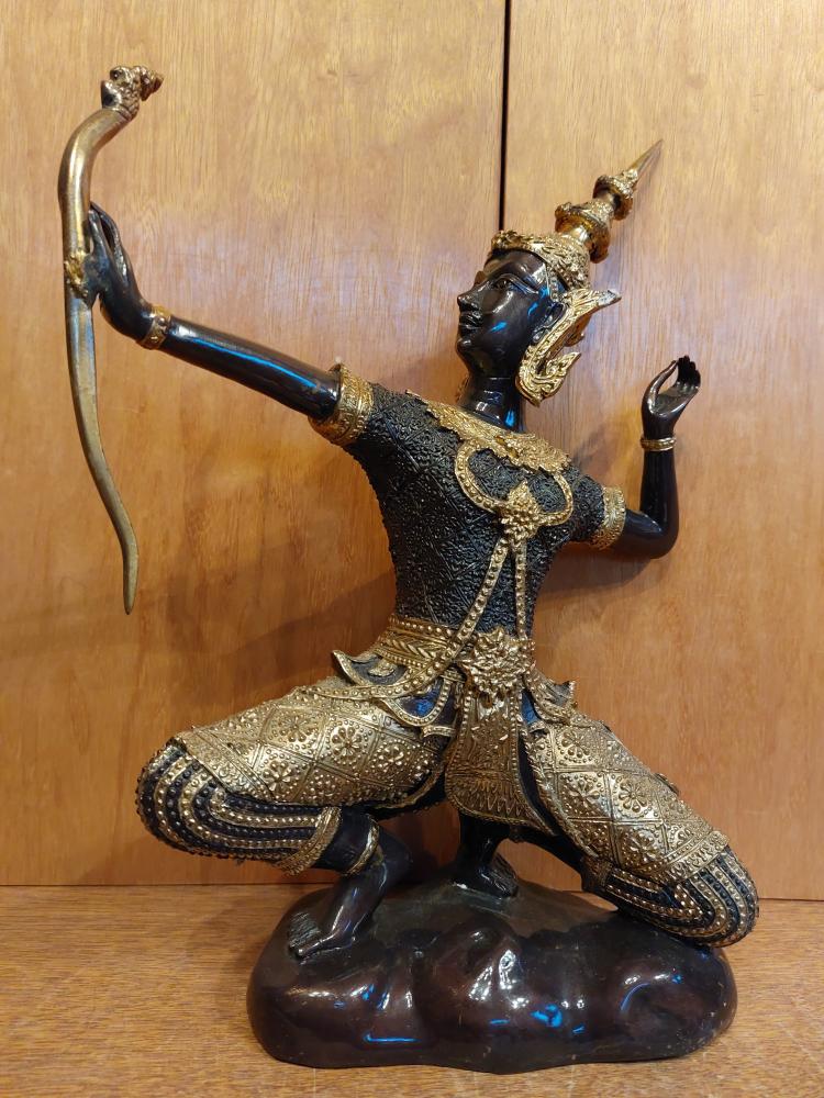 Bronze-Figur, Shri Rama  - Thailand - 21. Jahrhundert