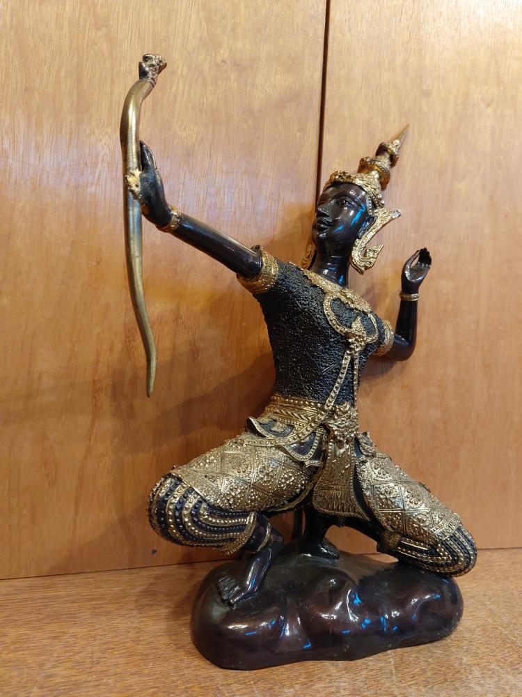 Bronze-Figur, Shri Rama  - Thailand - 21. Jahrhundert