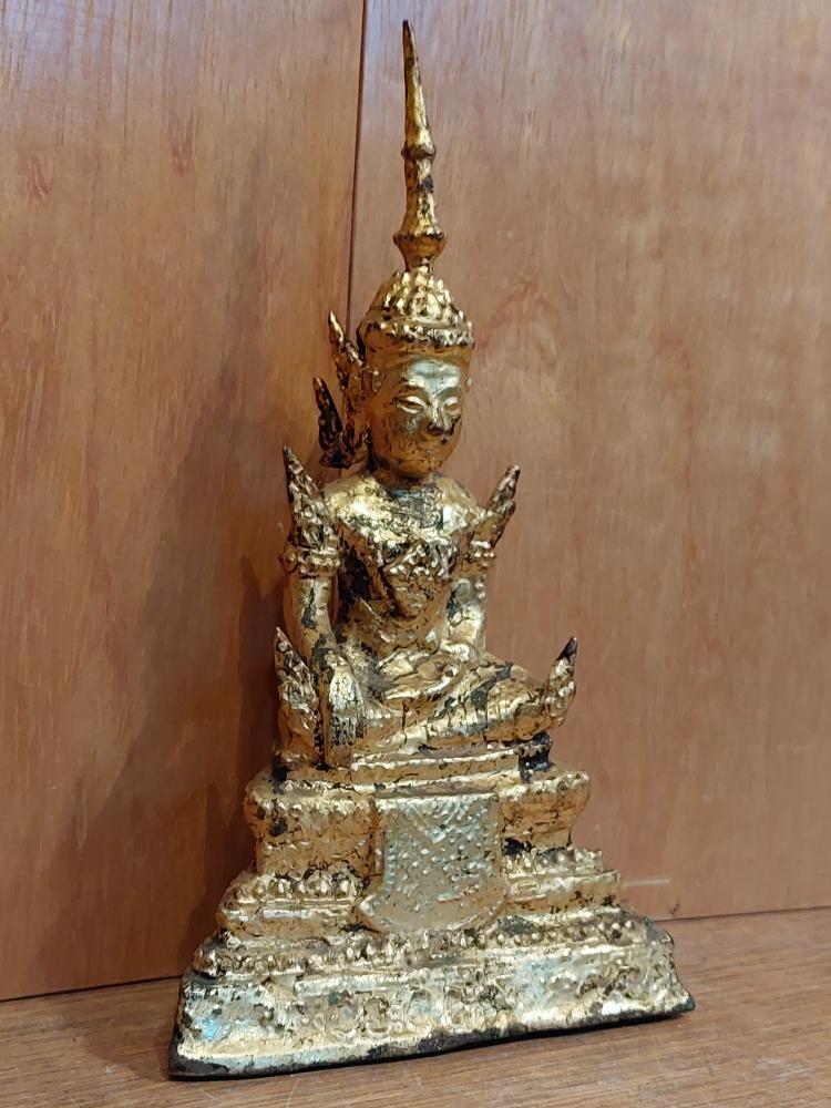 Bronze-Figur, Rattanakosin-Buddha  -Thailand - Ende 19. Jahrhundert