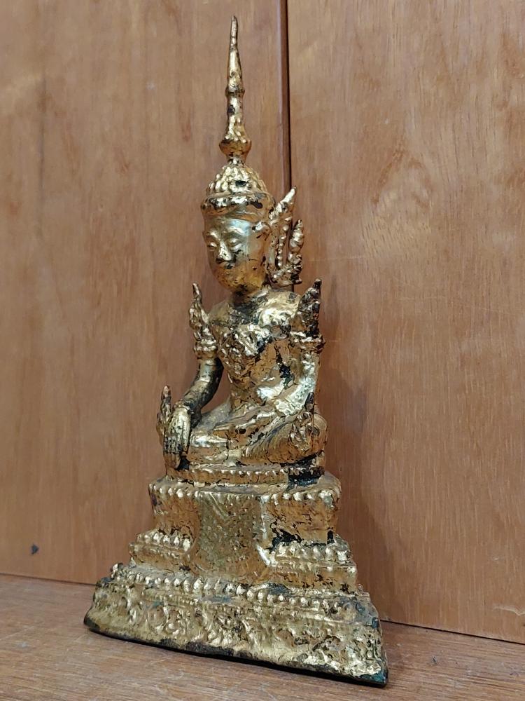 Bronze-Figur, Rattanakosin-Buddha  -Thailand - Ende 19. Jahrhundert