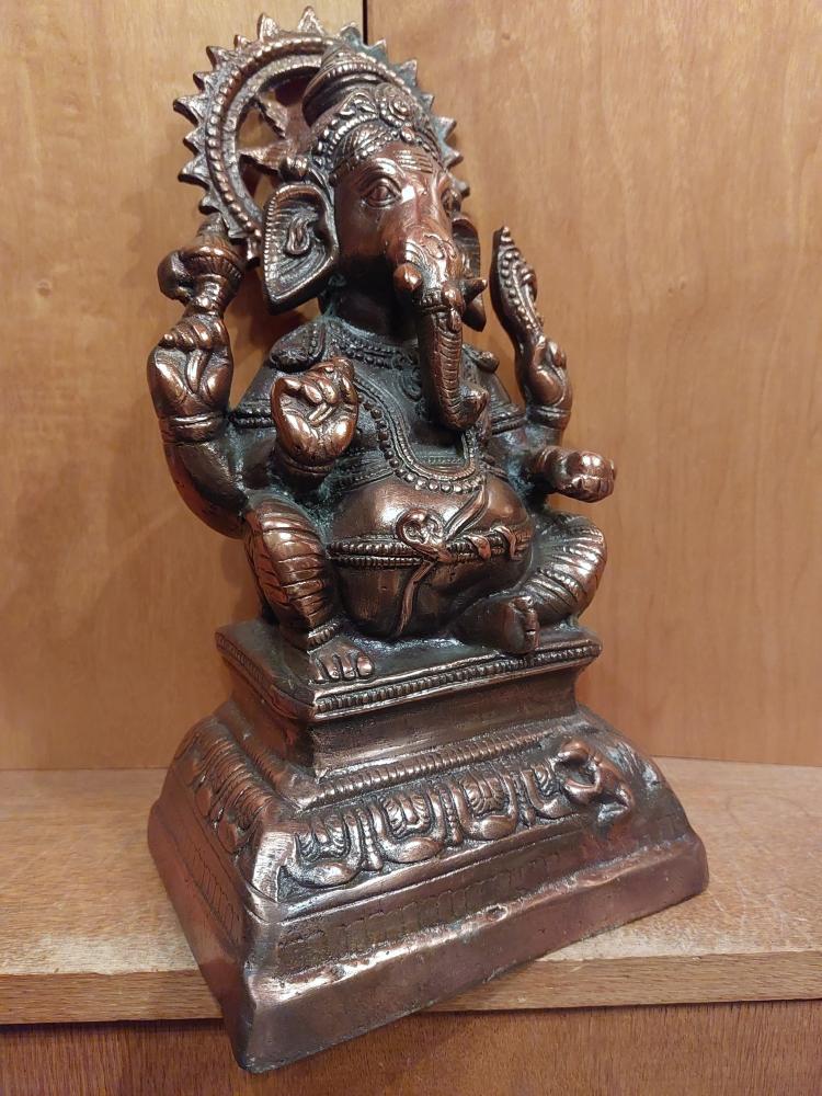 Kupferblech-Figur, Ganesha  Indien - Ende 20. Jahrhundert