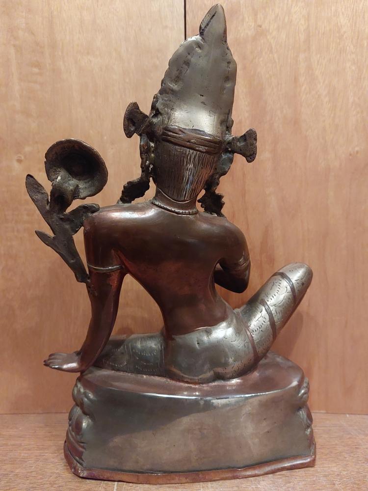 Bronze-Figur, Bodhisattva Padmapani  - Tibet - Anfang 20. Jahrhundert