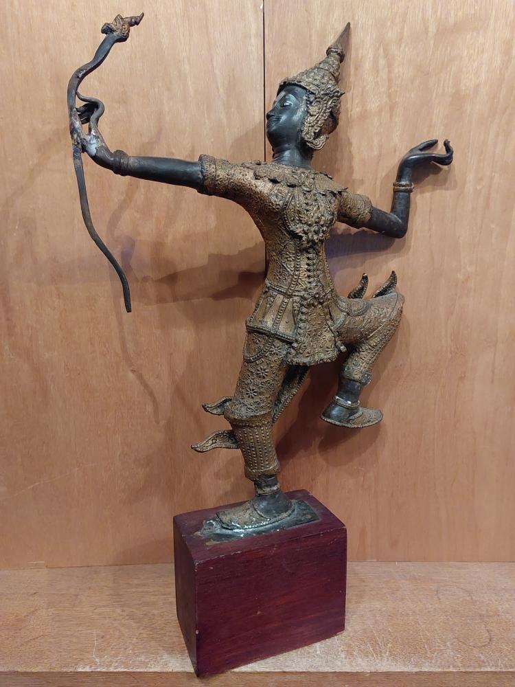 Bronze-Figur, Shri Rama  - Thailand - 1. Hälfte 20. Jahrhundert