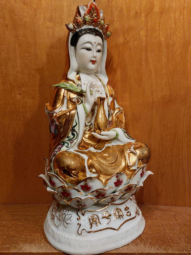 Porzellan-Figur, Guan Yin  - China - 2. Hälfte 20. Jahrhundert