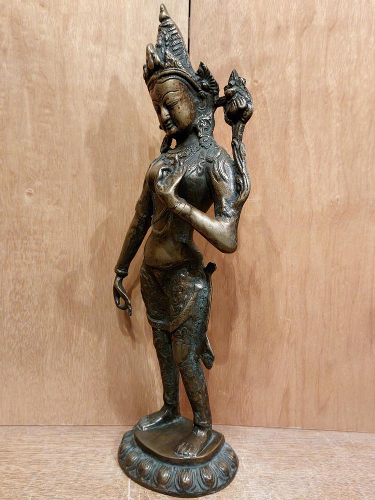 Bronze-Figur, Shakti  - Indien - 1. Hälfte 20. Jahrhundert