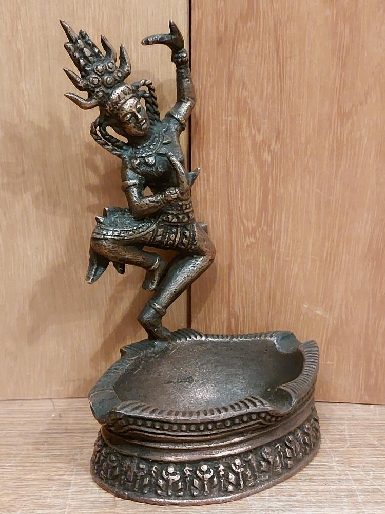 Bronze-Figur, Tempeltänzerin - Kambodscha - 21. Jahrhundert