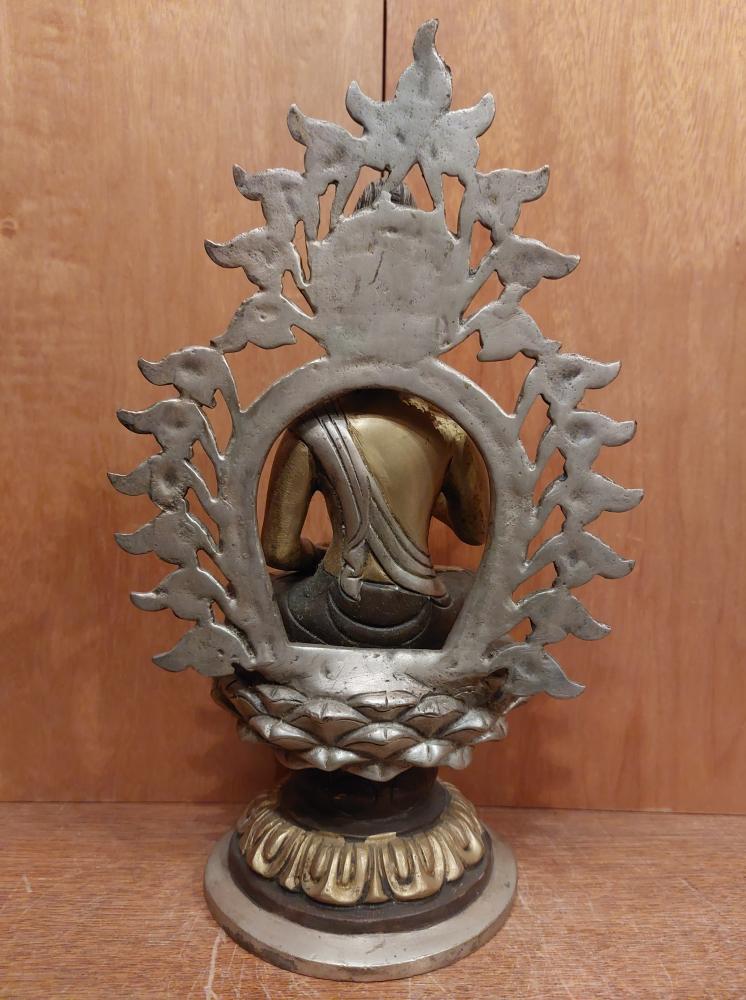 Bronze-Figur, Siddharta Gautama - Nepal - Mitte 20. Jahrhundert
