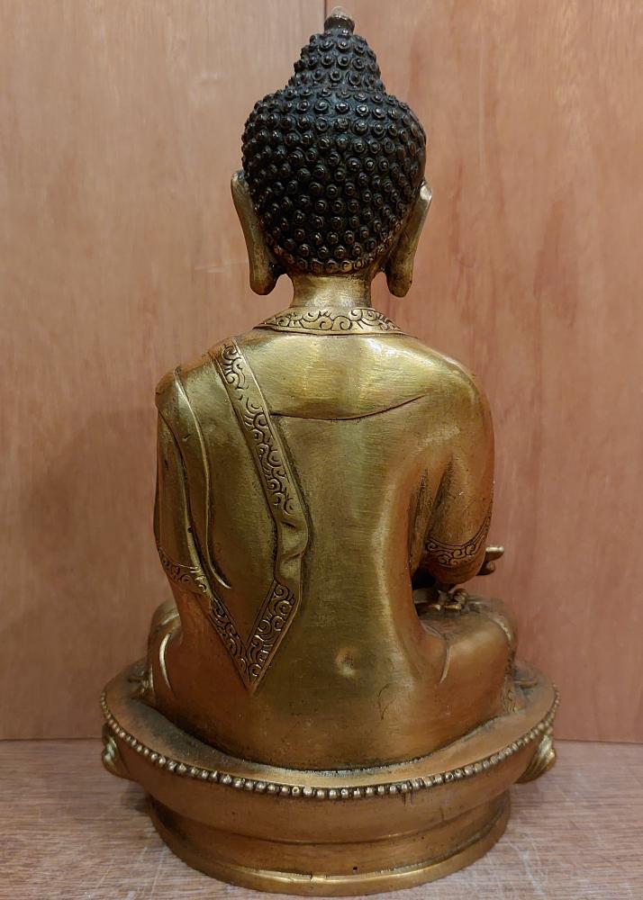 Medizin-Buddha, Bhaisajyaguru, Bronze  - Nepal - 1. Hälfte 20. Jahrhundert