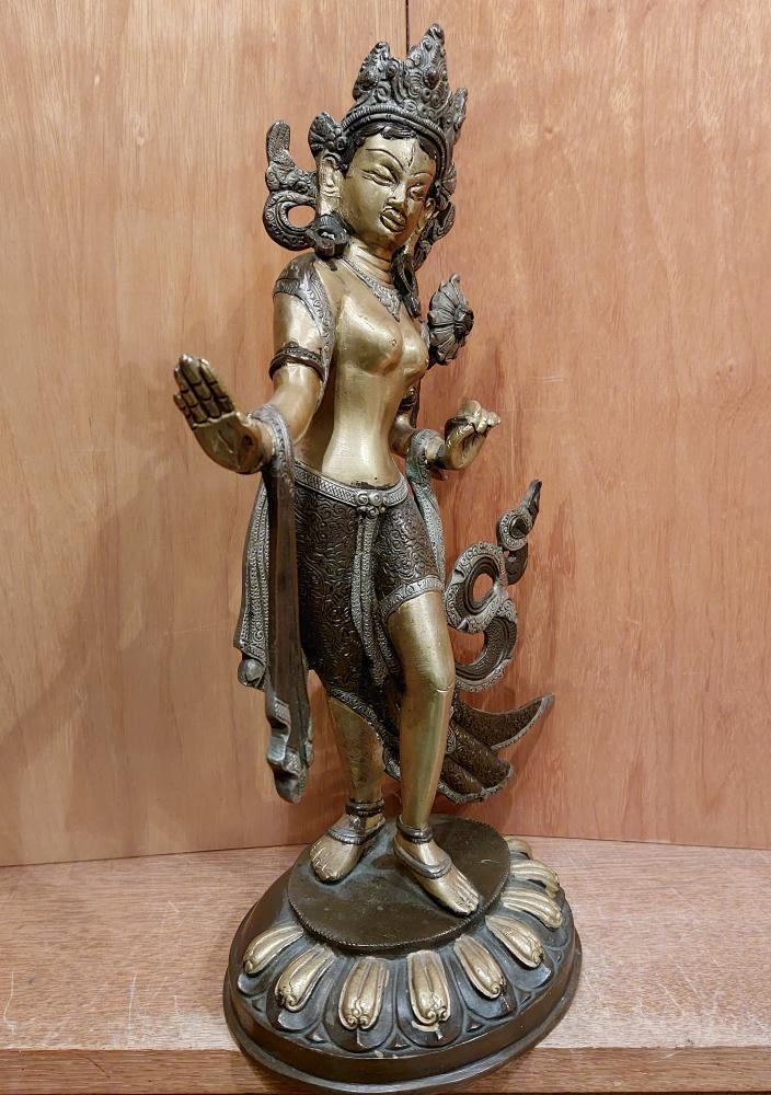 Bronze-Figur, Tanzende Tara  - Indien - Ende 20. Jahrhundert