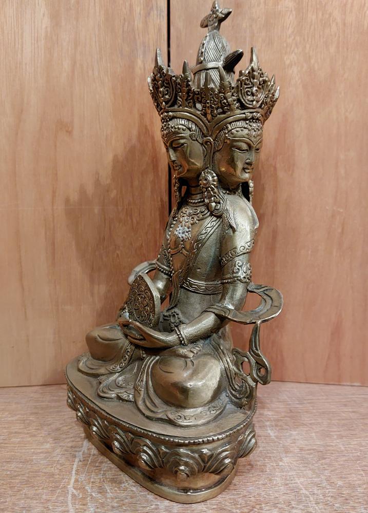 Buddha-Figur, Bronze  - Tibet - Mitte 20. Jahrhundert