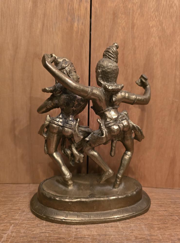 Bronze-Figur, Tanzendes Paar  - Indien - 2. Hälfte des 20. Jahrhunderts
