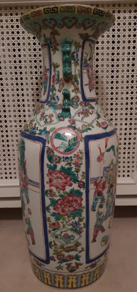 Vase, (59cm) Porzellan - China -  2. Hälfte 20. Jahrhunderts