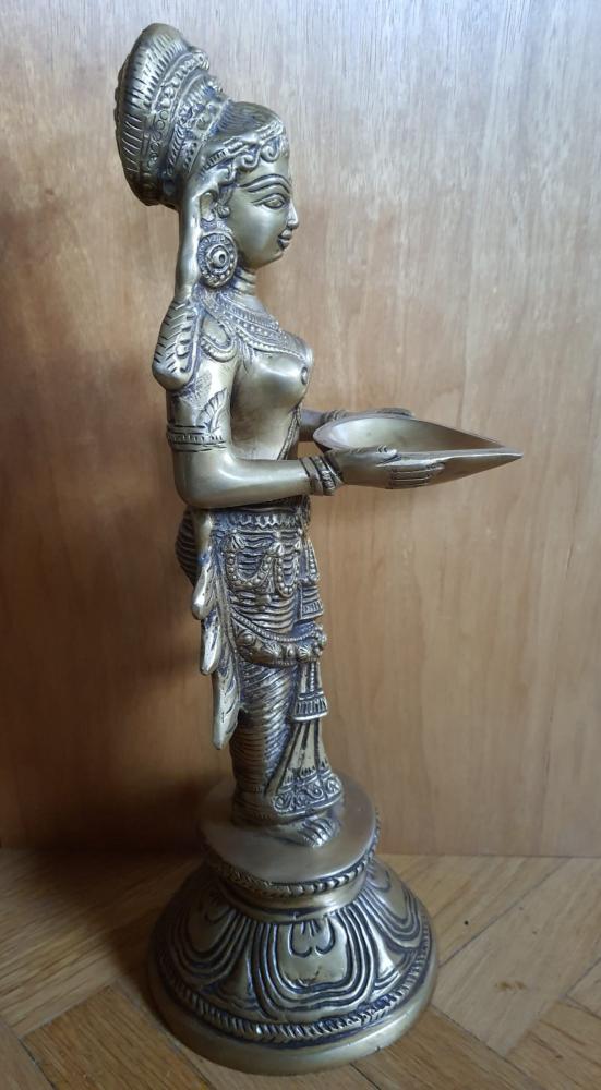 Bronze-Figur, Lakshmi  - Indien - 1. Hälfte 20. Jahrhundert