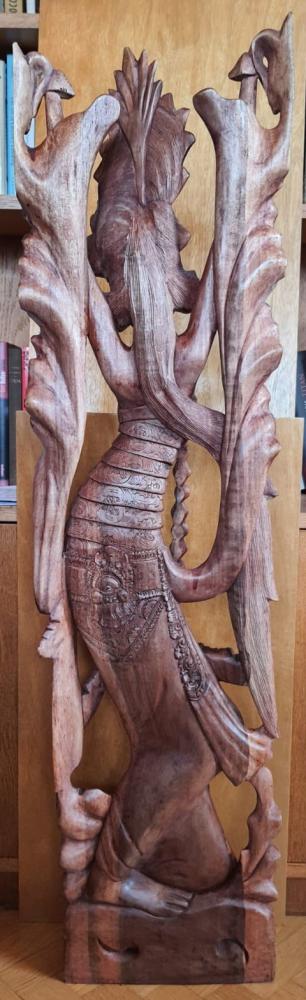 Holz-Figur, (90cm) Dewi Sri  - Bali - Mitte 20. Jahrhundert