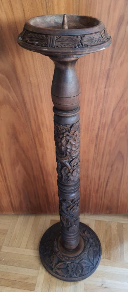 Kerzenständer, Holz  - Bali -  2. Hälfte 20. Jahrhundert